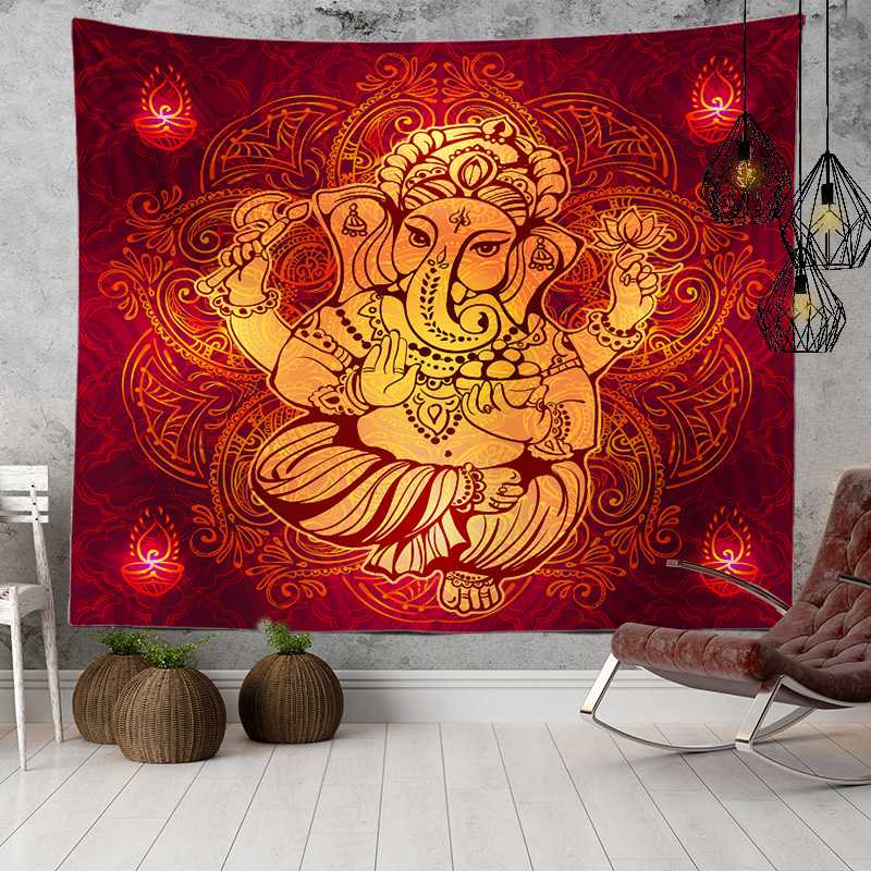 Boho Lace Wall Blanket Cloth Home Decor Decor Mandala Elephant Wall Hanging Tapestry
