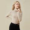 Women's Winter High Collar Elastic Turtleneck Sweater Tops Blouse Undershirts Long Sleeve T-Shirts For Women Thermals Pullovers Formal Clothes