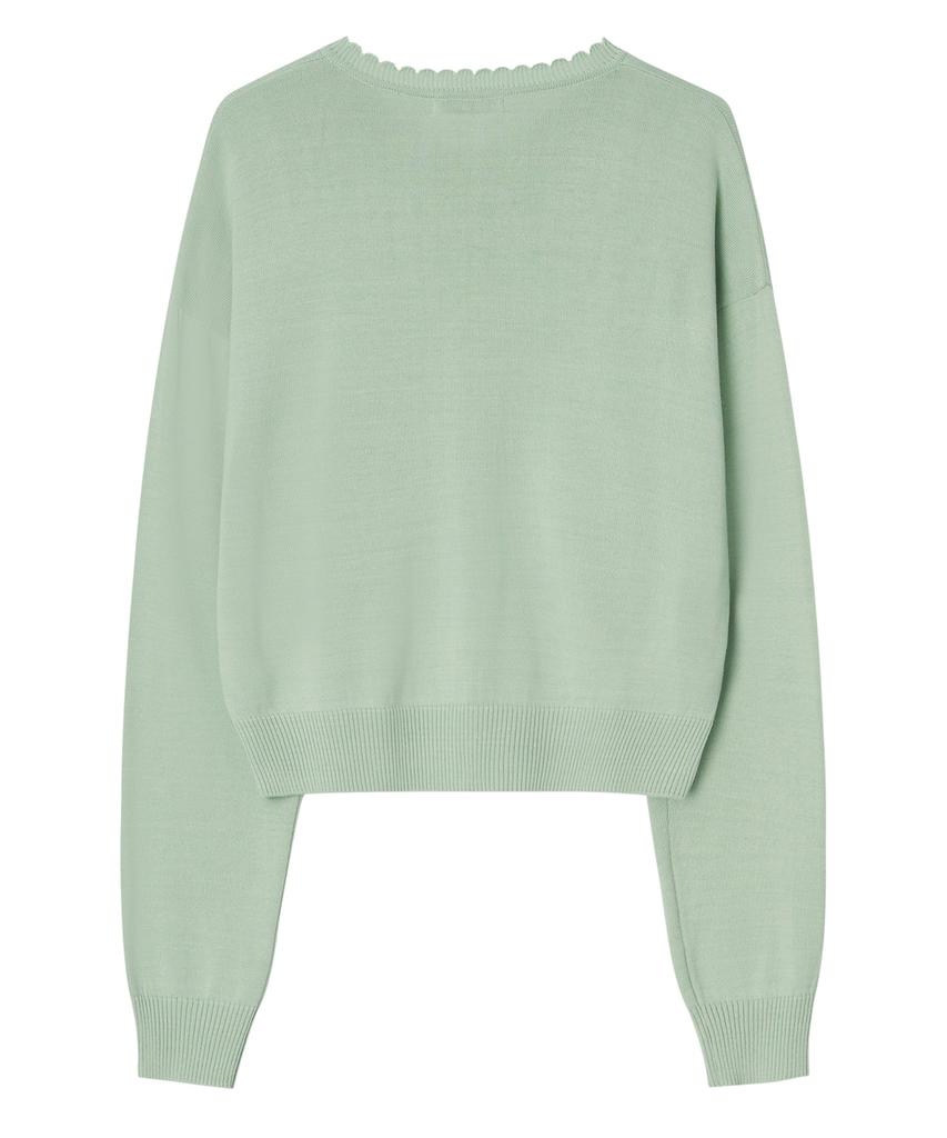 Nyuluki Base Loose Fit Cardigan_Mint