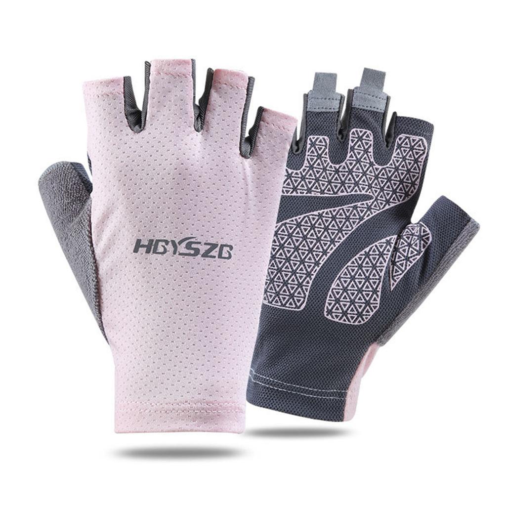 Half Finger Cycling Gloves Anti-Slip Breathable Summer Mountain Bike Fingerless Glove Cycling Ladies Gentlemen Fishing Mit Practical Use