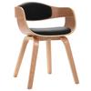 Dining Chairs 2 Pcs Bentwood and Faux Leather