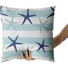 Nautical Starfish Pillow Covers X Inch Summer Coastal Pillow Cases Farmhouse Outdoor Decor Navy Blue Cushion Covers Set of