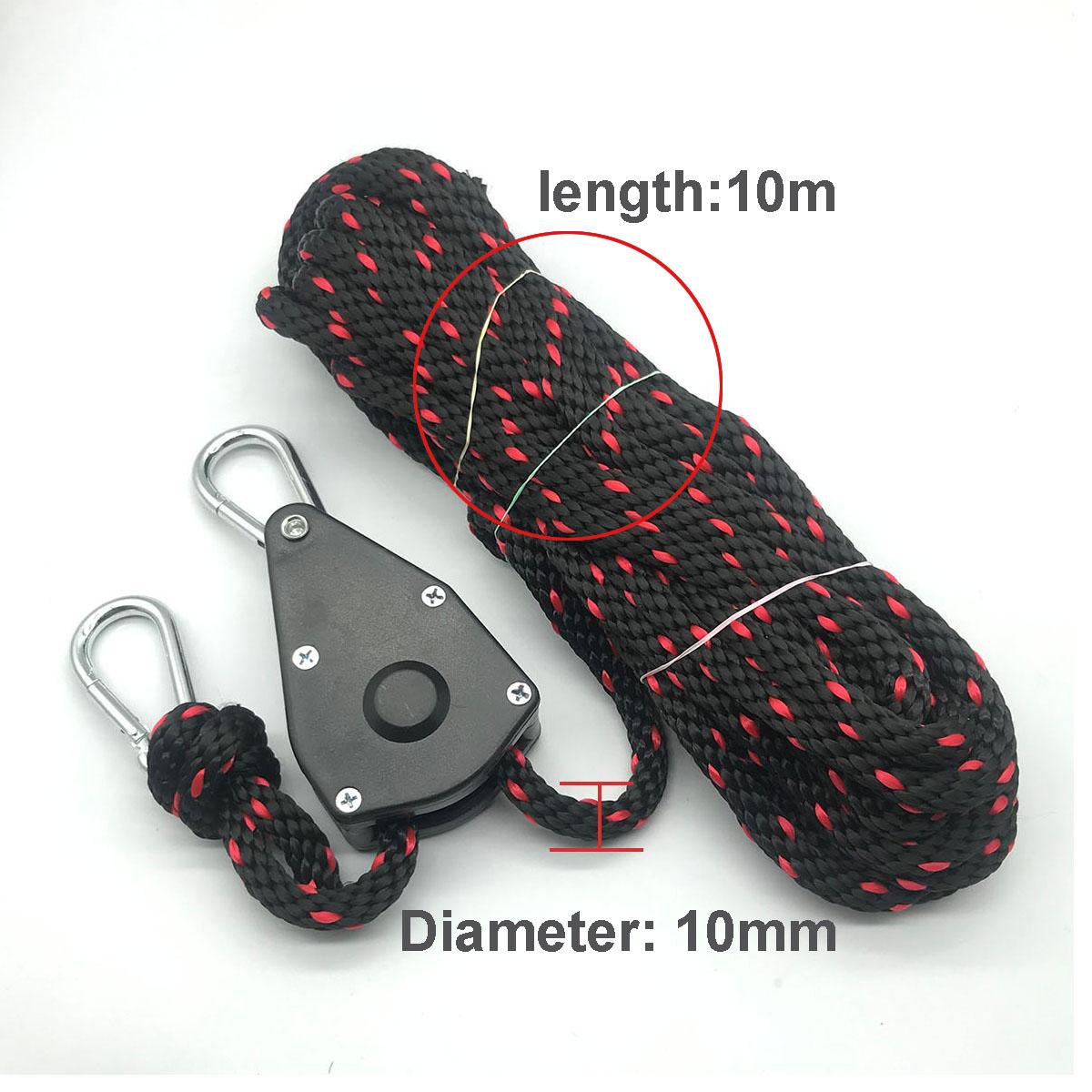 

10 мм 3/5/10 м стяжной трос, прочный вешалка для троса, палатка для кемпинга, трос, шкив, трещотки, каяк, каноэ, лодка, нос, корма