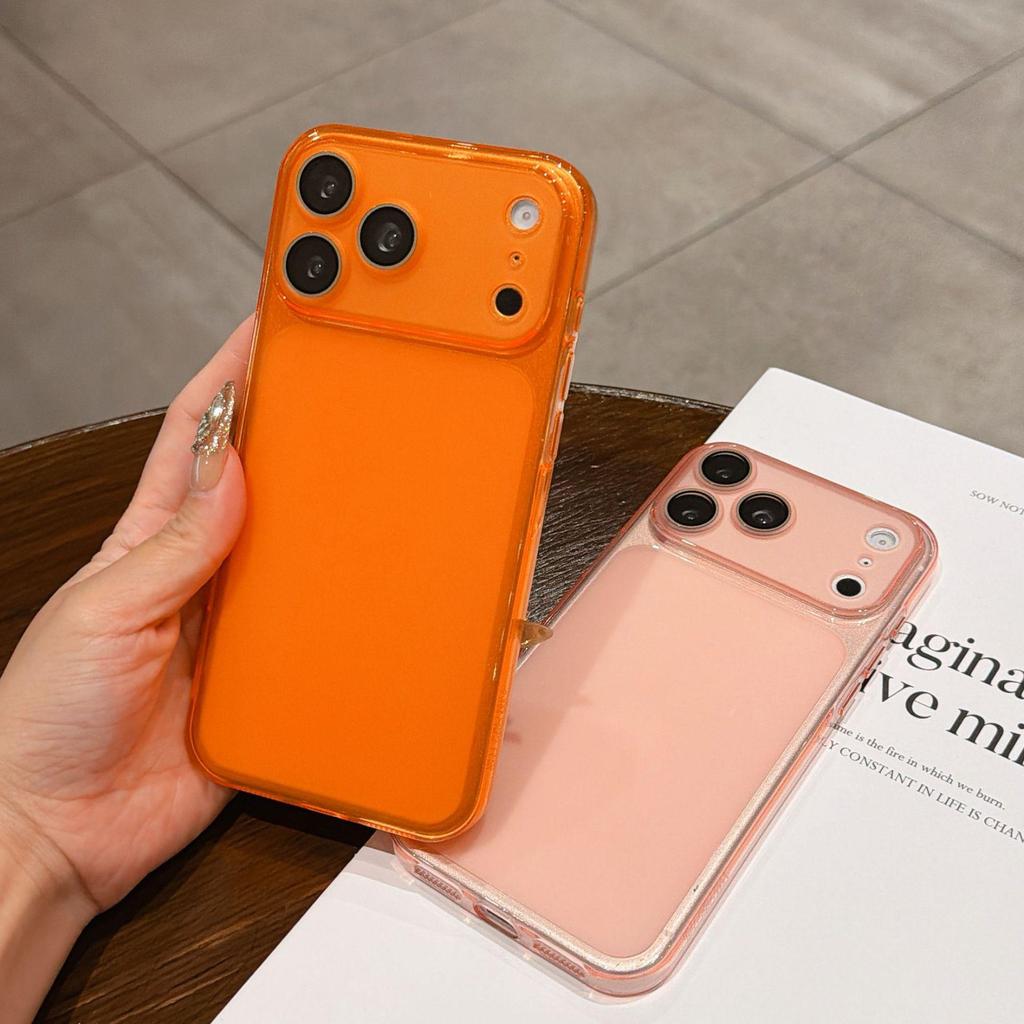 Mattierte TPU-Handyhülle für Apple 17PROMAX mit kompatibler Linsenfolie für 11/12/13/14/16