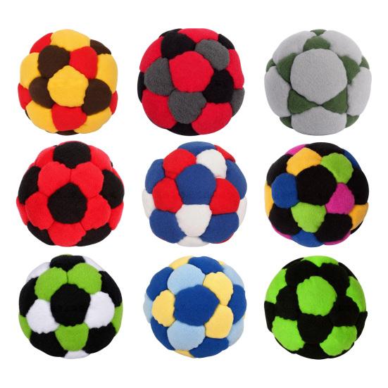 32 Panel Sand Filled Juggling Ball, Soft Footbag Toy for Kids Adults, Outdoor Soccer Kick Sack for Coordination