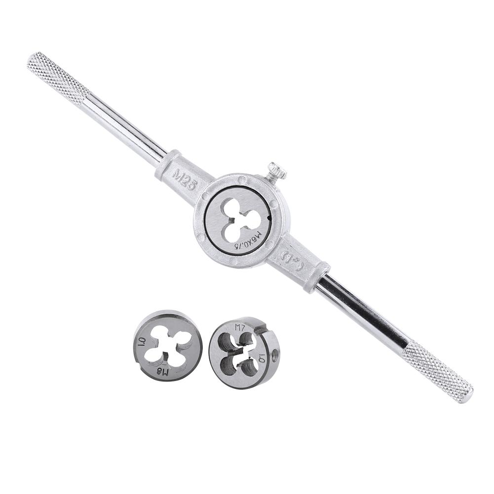 11PCS Set Screw & Die External Thread Cutting Tapping Hand Tool Kit