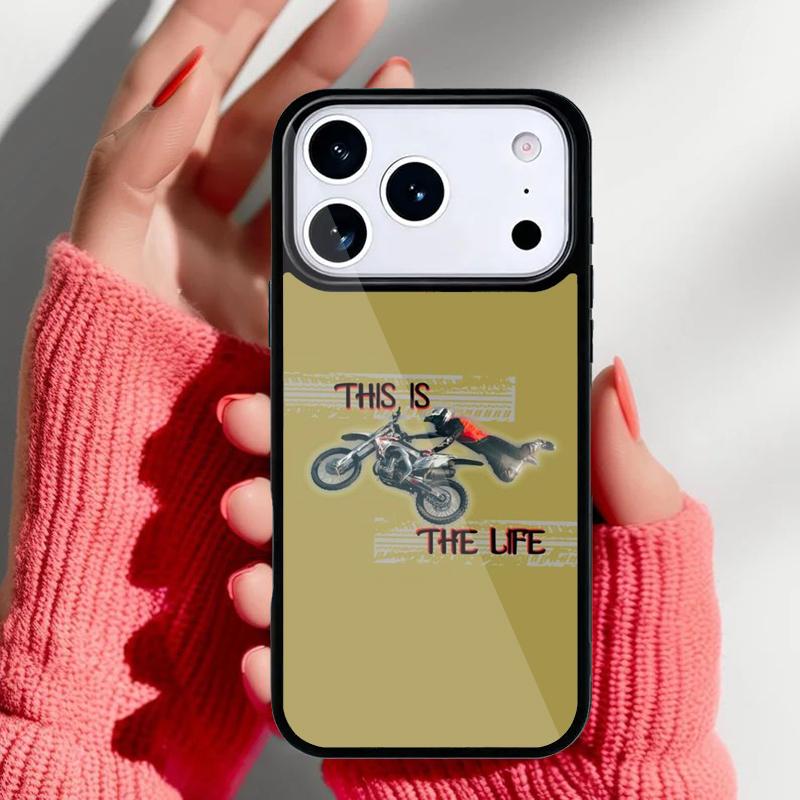 Moto Cross Motorcycle Sports Phone Case for iPhone 17 Air 16e 15 14 13 Pro Max Back Cover for 12 11 Pro Coque