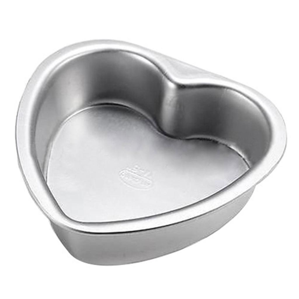 Heart Shape Cake Mould 3/6/5 inches Easy to Release Aluminum Alloy Mould for Making Pancake Cookies Use