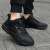 Fashion New Men's Casual Sneakers Black Leather Water Proof Plus Velvet Keep Warm Cotton Shoes Non-slip Lightweight Men's Sports Shoes