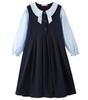 Dress for Layered Round Long Sizes Everyday School Entrance Ceremonies YY-Natuhi Girls, Style, T-Shirt, Collar, Sleeves, 120-170cm, Casual, Formal,