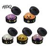 Sensory Fidget Toys for Stress Relief Halloween Bun Squeeze Toy with Steamer Ball Spooky Ghost Transparent Glitter Fidgets Calm Pumpkin Adults