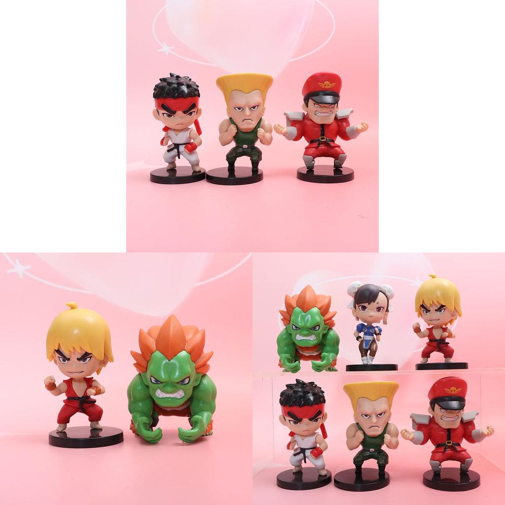 Street Fighter Pvc Figurine Set With Collectible Chunli And Ryu For Gaming Enthusiasts