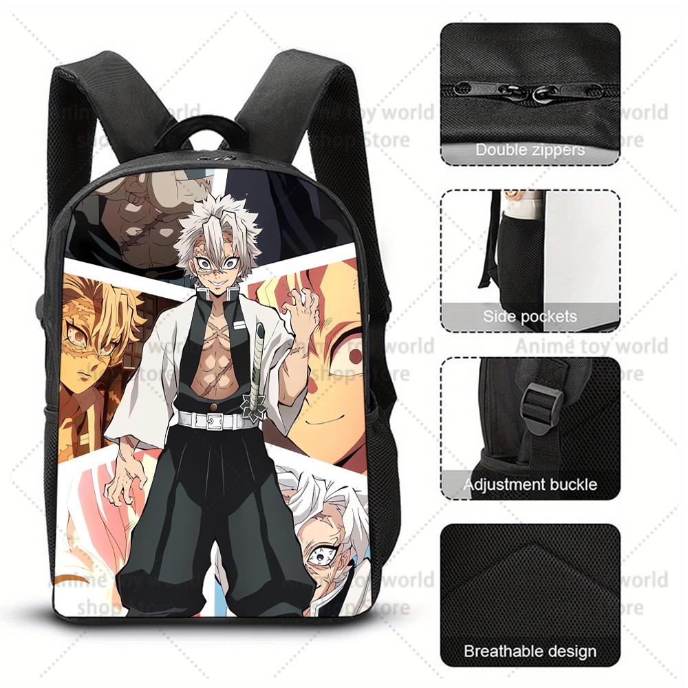 Demon Slayers Backpacks for Student Women Men Travel Bag Cartoon Graphic Print Mochila Kawaii Backpack School Bag Birthday Gift