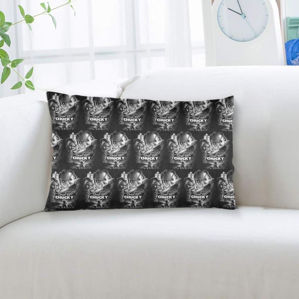 Bride Of Chucky Killer Doll Chucky Rectangle Pillowcase Cushion Cover Decorative Bedroom Bed Home Comfort Throw Pillow
