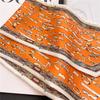 Korean Thin Narrow Ribbon Angled Scarf With Temperament Fashionable Women's Headscarf Small Decoration Versatile Spring Autumn