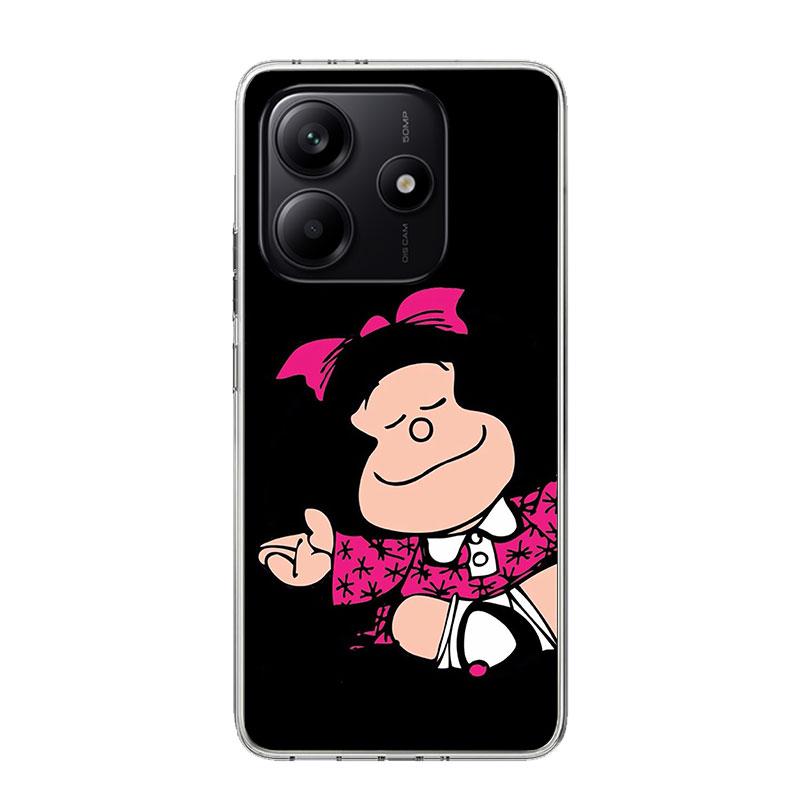 Cartoon Cute Mafalda Case Phone Cover for Xiaomi Redmi Note 14 13 12S 12 11S 11 11T 11E 10S 10 Pro Plus 9 9S 5G + Trend Fundas