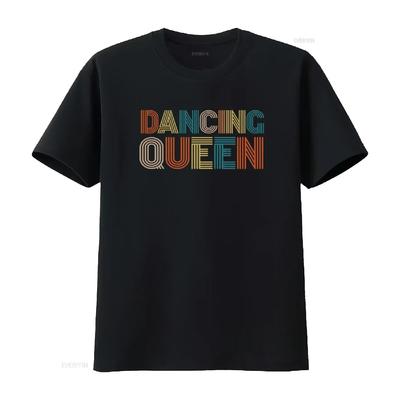 T-shirt Dancing Queen Tancerka Nauczycielka Tańca Mama Klub Kobiety vintage Spierany Wygodny ubrania designerskie moda uliczna