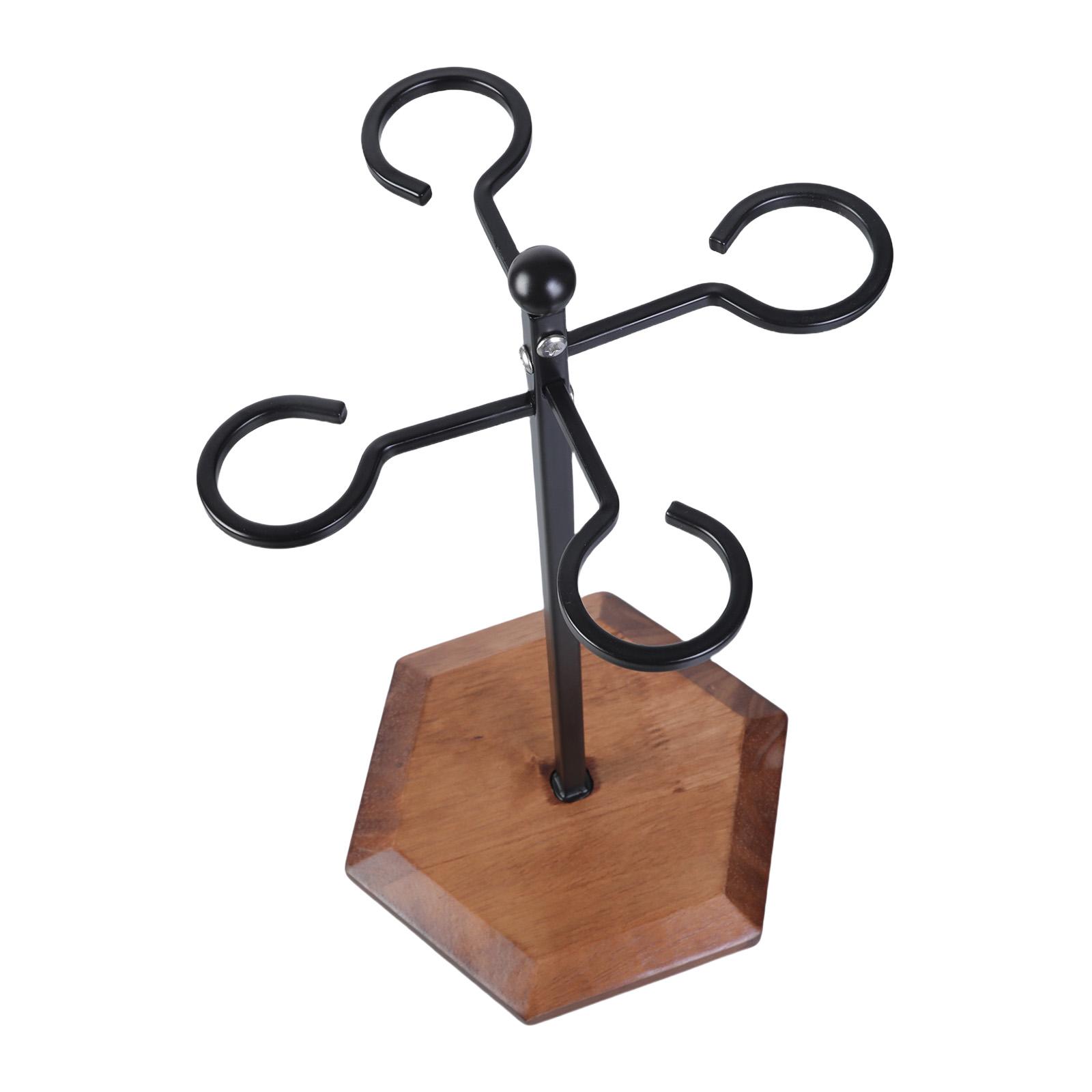 

Элегантная настольная подставка для винных бокалов, декоративная перевернутая стойка для винных бокалов с 4 держателями для вечеринок и повседневного использования