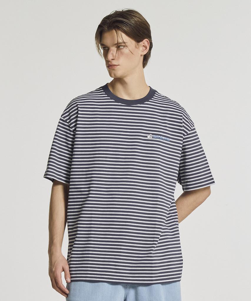Nyuballanseu Nbneg2A113 / Uni Nb Heart Stripe Short Sleeve Tee (Graphic Black)