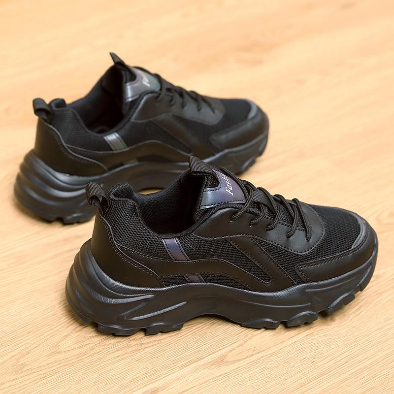 Summer New Platform Women's Shoes Breathable and Lightweight Dad Shoes Mesh Soft-soled Sports Shoes Outdoor Travel Shoes