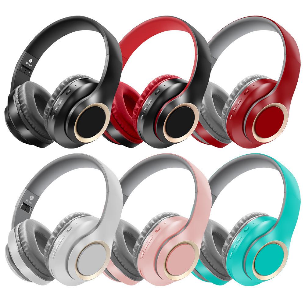 Head-mounted Bluetooth Wireless Headphones with Large Earcups, Retractable Metal Design, Matte Finish, New Private Mold