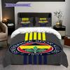 Set di tre pezzi Fenerbahe Heritage Pride (1 * copripiumino + 2 * federa, senza nucleo) Regalo di Natale e compleanno 2D Piatto Morbido e confortevole
