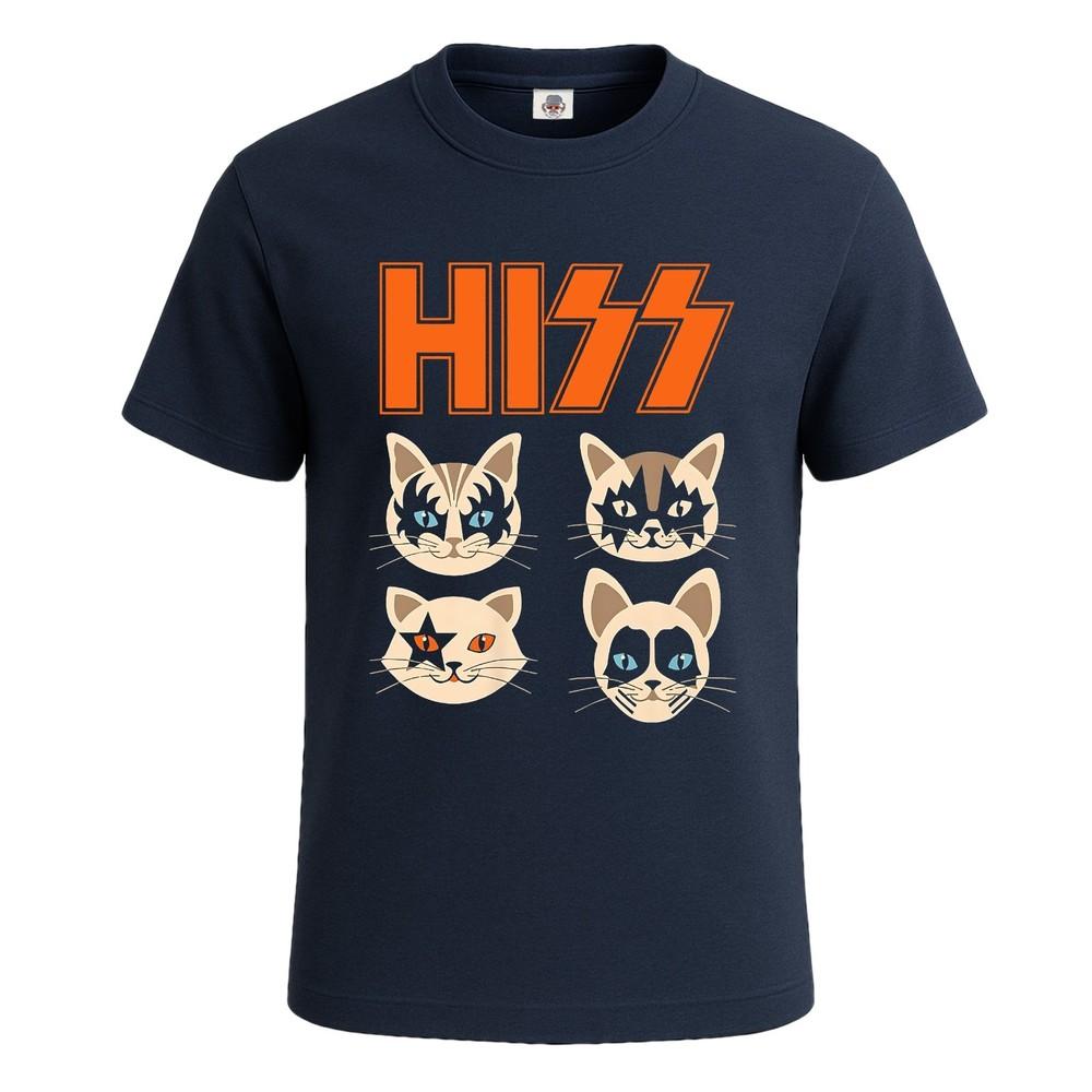 Hiss cats kittens rock rockin birthday idea mens t shirt funny party shirt top 2XL