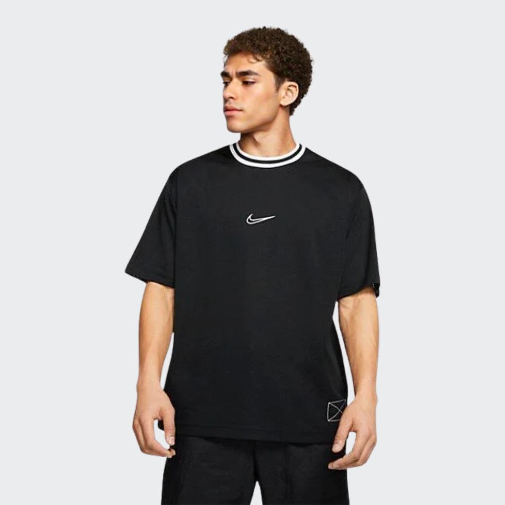 Nike Dri-Fit Mesh Basketball Short-Sleeve T-Shirt Men Tops Black BV9390-010