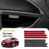 Real Soft Carbon Fiber Sticker For Seat Leon 2005 2006 2007 2008 2009 2010 2011 2012 LHD RHD Car Inner Door Panel Accessories.