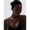 Yhpup High Quality Purple Cubic Zirconia Stainless Steel Water Drop CZ Pendant Fashion Necklace Delicate Women Chic Jewelry Gift