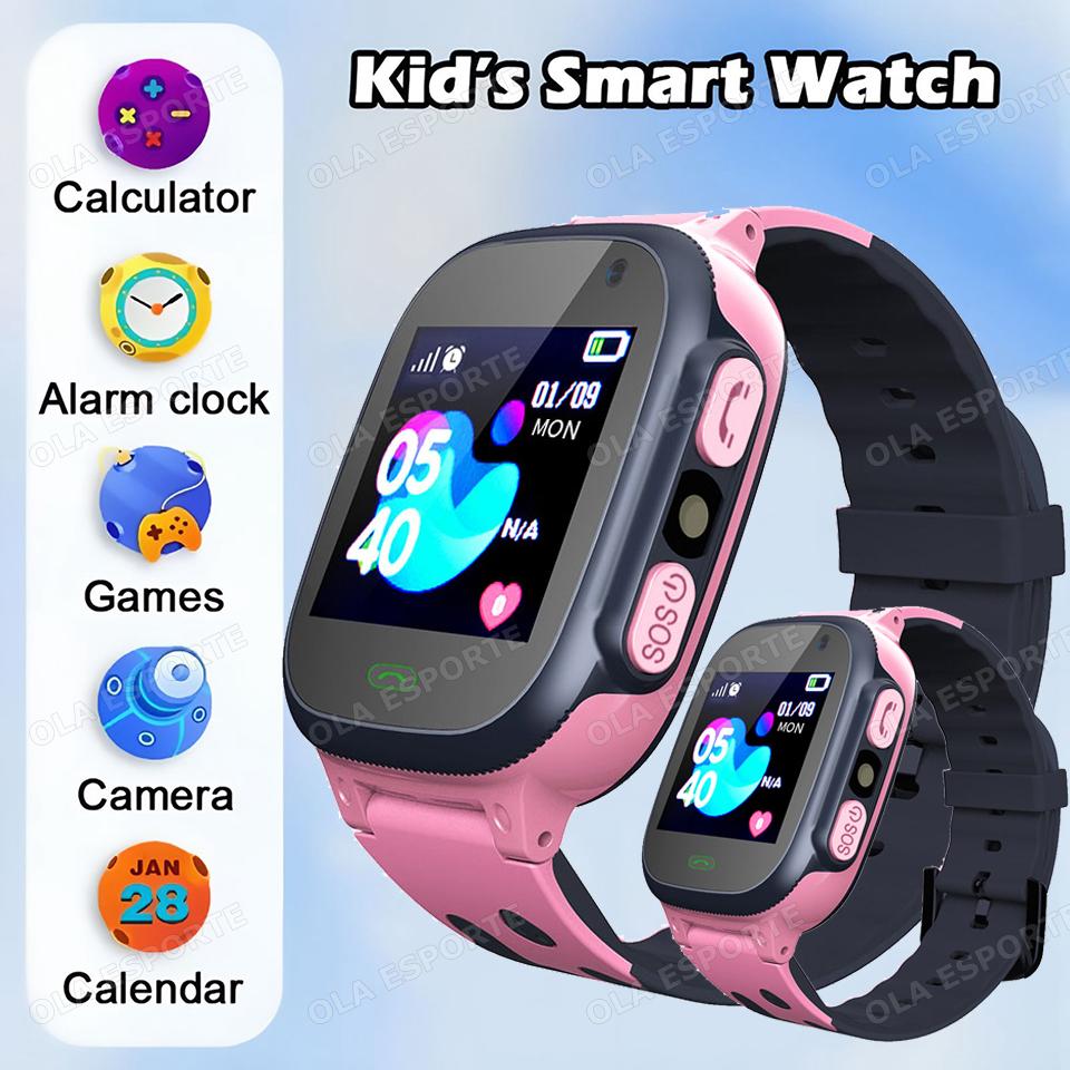 New Kid Smart Watch for Children Real Time Positioning 2G Sim Card SOS Phone Call Waterproof Video Call Safety Footprint Tracker