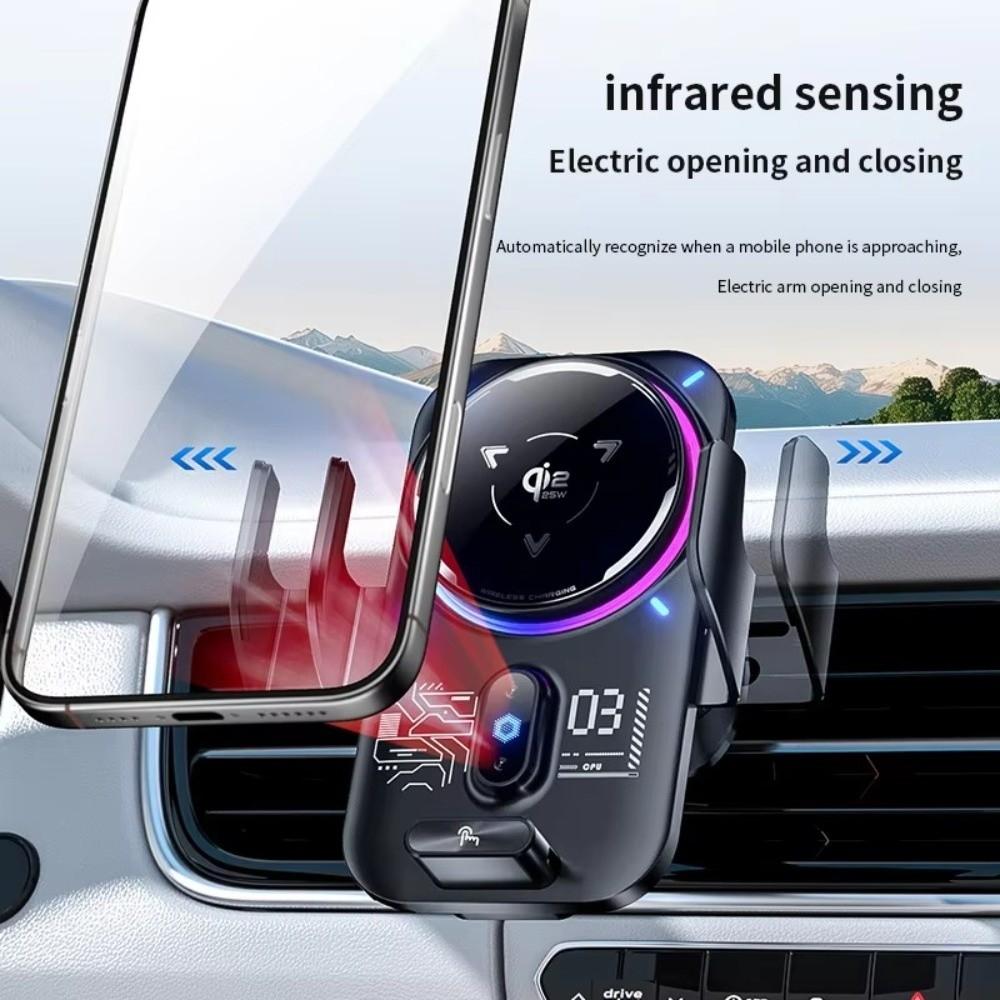 15W/25W Car Phone Mount Charger Magnetic Universal Phone Mount Charger Wireless Car Charger Car