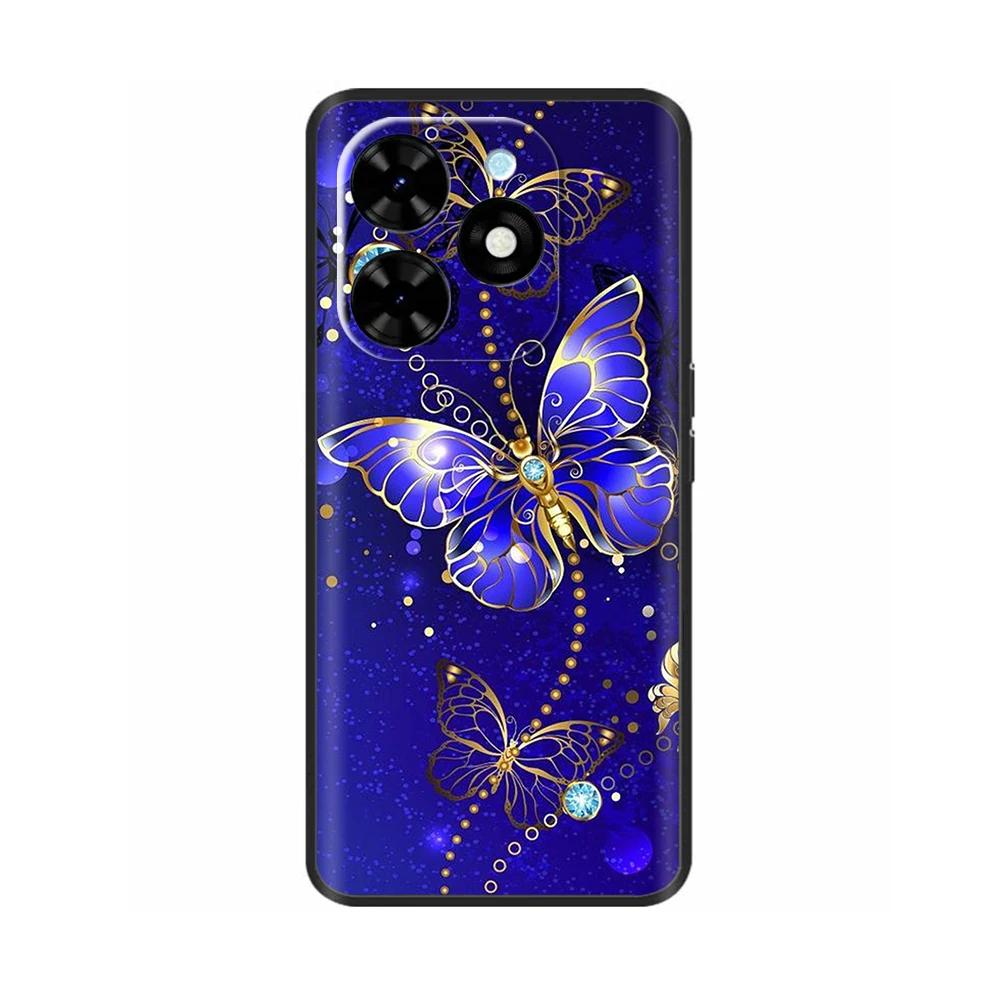 Shockproof Cover For Tecno Spark Go 2024 Case Soft Silicone Animals Painted Back Cover For Techno Spark Go 2024 Case Phone Cover