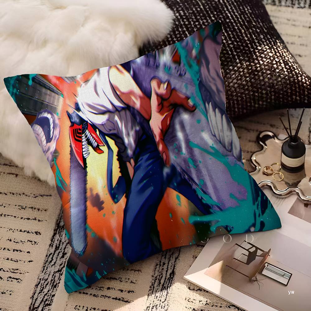 

Cartoon Chainsaw Man Pillow Anime Pillow Sofa Bed Head Pillow Cover Cushion Cover x Cm Fashion 30x30 cm