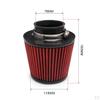 Filter Intake Induction Cone Shape Washable for Car Truck Vehicle Modification Red