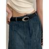 Minimalist Womens Pu Leather Belt For Daily Casual Style With Easy Closure