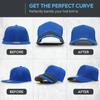 With 9 Brim Curve Hat Brim Bender Hat Shaper Plastic Hat Curve Bender Convenient Shaper Reusable Hat Curving Band Baseball Caps