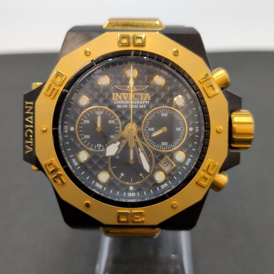 Used [7322]INVICTA Chronograph Watch Main Item, Non-working Item, Junk
