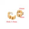 10pcs Stainless Steel Huggie Hoop Earrings Hooks Clips DIY Jewelry Punk Hiphop Making Supplies Accessories Ear Post Components