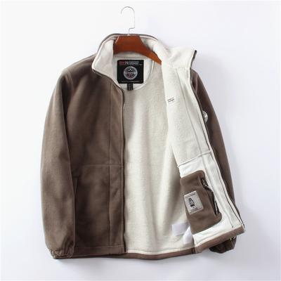 Fleece Thickened Double-sided Fleece Jacket Men's Large Size Autumn and Winter Warm Casual and Loose