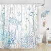 1Pc Nautical Coastal Turtle Shower Curtain - Ocean Themed With Coral, Starfish & Seahorse, 12 Hooks, Bathroom Decor