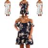 Usa Women Floral Off Shoulder Sling Dress For Effortless Casual Beach Style