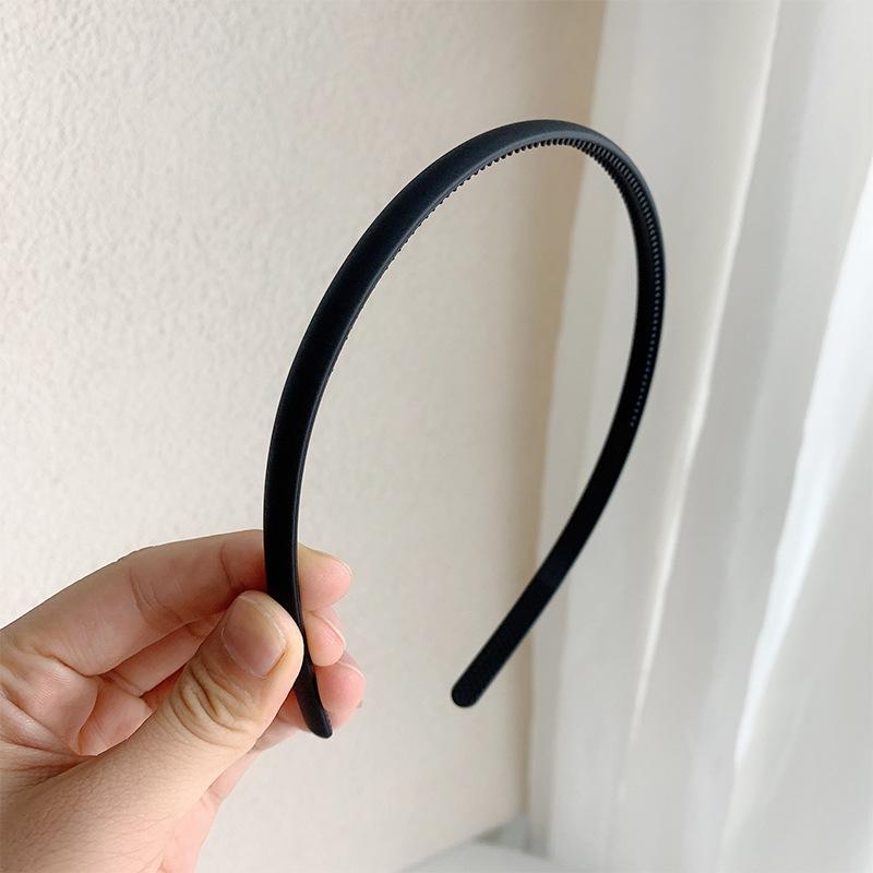 Fascia per capelli coreana antiscivolo opaca, sottile 0,8 cm, versatile per lavare il viso