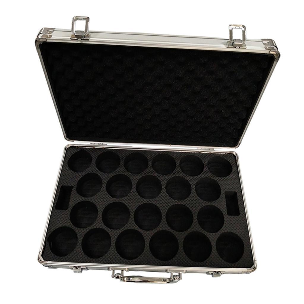 Billiard Balls Storage Box Padded Organizer Lightweight Container Accessories Hard Case Holds 22 Balls Carrying Case for Travel