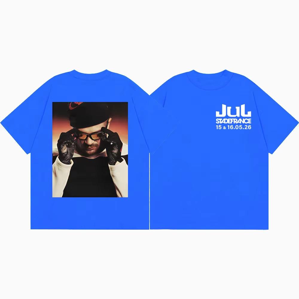 Hot Sale Rapper JUL Tour 2026 Graphic T-shirt Men Women Harajuku Hip Hop Punk T-shirt Retro Vintage Graphic Oversized T Shirt