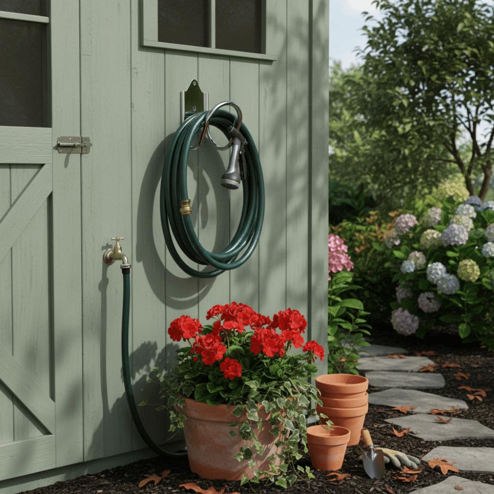 Heavy Duty Construction Garden Hose Holder Wall Mount Design Heavy Duty Holder  Garden Use