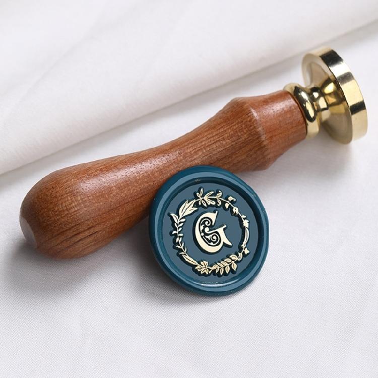 Buchstabenstempelkopf und Holzgriff-Set für Siegelbriefumschläge, Siegelstempelwerkzeug für Scrapbooking-Verzierungen