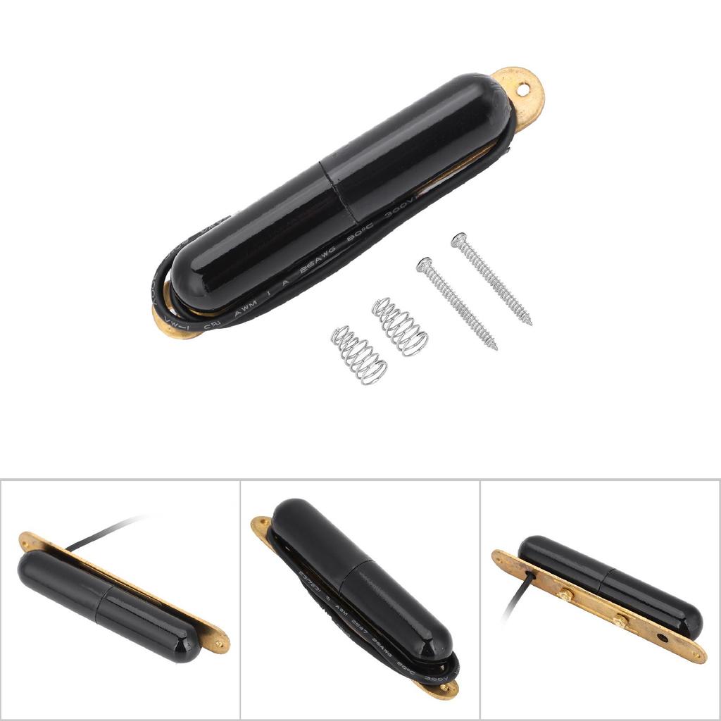 Alnico V Magnet Lippenstift-Röhren-Pickup E-Gitarren Single-Coil-Pickup für E-Gitarre (schwarz)