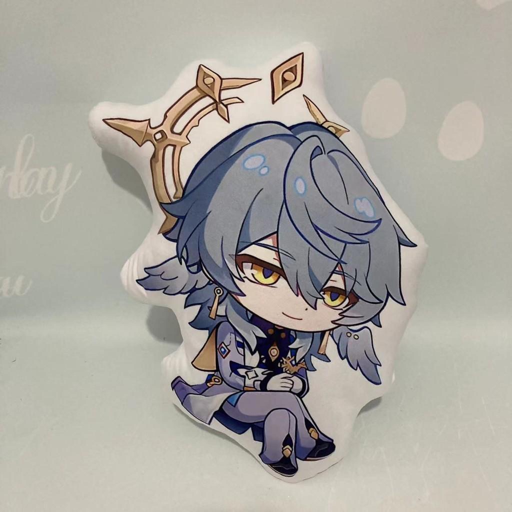 Anime Honkai Star Rail Plush Pillow Soft Crystal Velvet Hugging Cushion 45cm