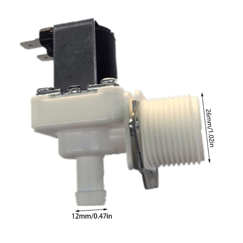 Solenoid Water Valve Inlet Water Solenoid Valve 3/4" Thread 12/24/220V Pressure Valve for Water Heater Compact Size